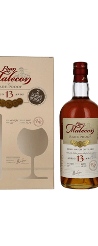 Rum Malecon Anejo 13 Anos RARE PROOF 2006 50,5% Vol. 0,7l in Giftbox with 2 glasses