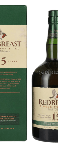 Redbreast 15 Years Old Single Pot Still Irish Whiskey 46% Vol. 0,7l in Giftbox