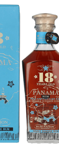 Rum Nation Panama 18 Years Old Decanter 40% Vol. 0,7l in Giftbox