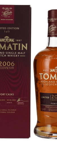 Tomatin 15 Years Old Portuguese Collection PORT CASKS 2006 46% Vol. 0,7l in Giftbox