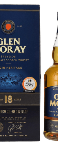 Glen Moray 18 Years Old Elgin Heritage First Fill American Cask 47,2% Vol. 0,7l in Giftbox