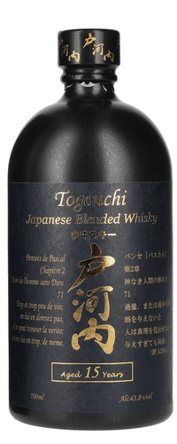 Togouchi 15 Years Old Japanese Blended Whisky 43,8% Vol. 0,7l in Giftbox