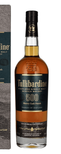 Tullibardine 500 Sherry Finish Highland Single Malt Scotch Whisky 43% Vol. 0,7l in Giftbox