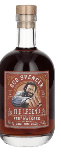 Bud Spencer The Legend FEUERWASSER Chili-Zimt-Likoer 33% Vol. 0,7l