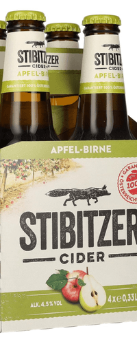 Stibitzer Apfel Birne Cider 4,5% Vol. 6x4x0,33l