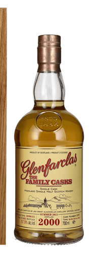 Glenfarclas THE FAMILY CASKS Single Cask SUMMER 2021 Refill Sherry Butt 2000 57,9% Vol. 0,7l in wooden box