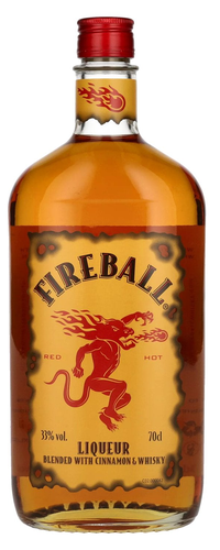 Fireball RED HOT Liqueur with Cinnamon & Whisky 33% Vol. 0,7l