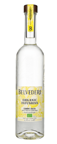 Belvedere Organic Infusions Lemon & Basil Flavoured Vodka 40% Vol. 1l