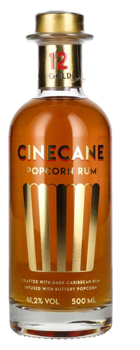 Cinecane Gold 12 POPCORN Rum 41,2% Vol. 0,5l