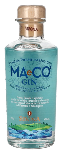 Sibona MAeCO Italian Premium Dry Gin 42% Vol. 0,2l