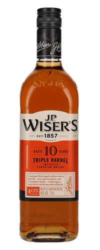 J.P. Wiser's 10 Years Old Triple Barrel Canadian Whiskey 40% Vol. 0,7l