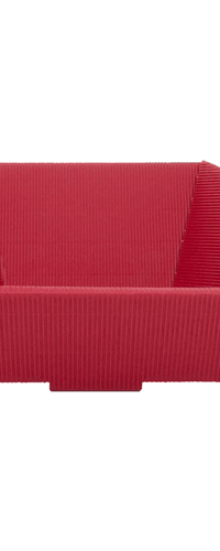 Gift basket hexagonal red 27x29x10.5 cm