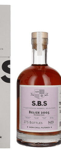 1423 S.B.S BELIZE Rum 2005 58% Vol. 0,7l in Giftbox