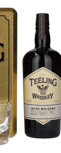 Teeling Whiskey SMALL BATCH Irish Whiskey Rum Cask 46% Vol. 0,7l in Tinbox with 2 glasses