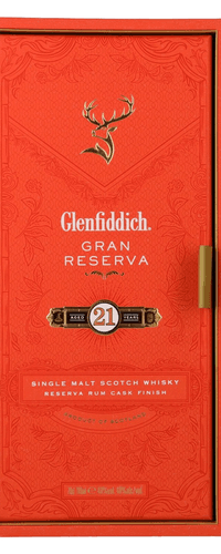 Glenfiddich 21 Years Old GRAN RESERVA Rum Cask Finish 40% Vol. 0,7l in Giftbox