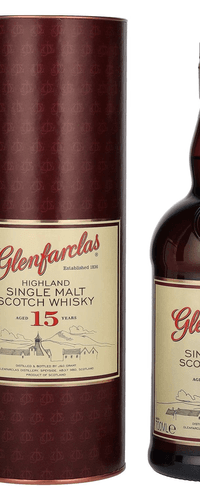 Glenfarclas 15 Years Old Highland Single Malt Scotch Whisky 46% Vol. 0,7l in Giftbox