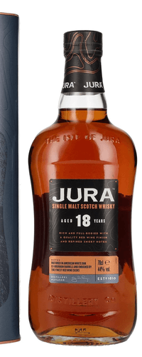 Jura 18 Years Old Single Malt Scotch Whisky 44% Vol. 0,7l in Giftbox