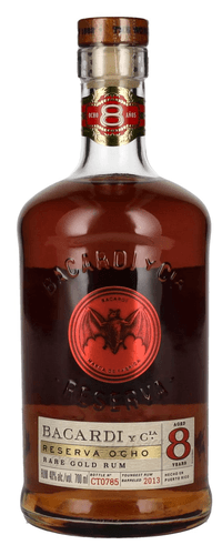 Bacardi 8 Anos RESERVA OCHO Rare Gold Rum 40% Vol. 0,7l