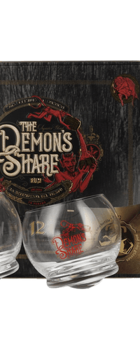 The Demon's Share Superior Blend Rum 12 Years Old 41% Vol. 0,7l in Tinbox with 2 glasses