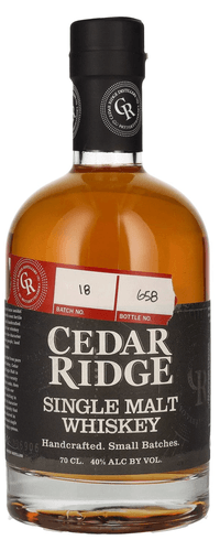 Cedar Ridge SINGLE MALT WHISKEY 40% Vol. 0,7l