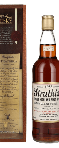 Gordon & MacPhail STRATHISLA Finest Highland Malt Whisky 1953 40% Vol. 0,7l in wooden box