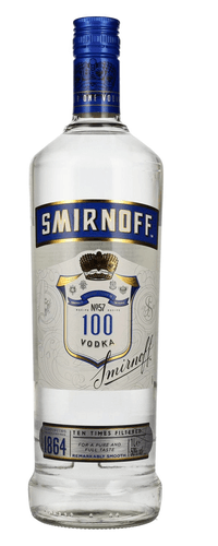 Smirnoff Triple Distilled 100 PROOF Vodka Blue Label 50% Vol. 1l