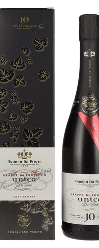Andrea Da Ponte Grappa di Prosecco Unica Da Ponte 10 Anni 40% Vol. 0,7l in Giftbox