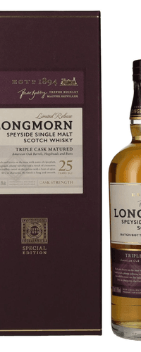 Longmorn 25 Years Old Speyside Single Malt Scotch Whisky 52,8% Vol. 0,7l in Giftbox