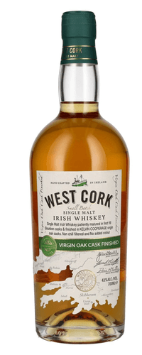 West Cork Single Malt Irish Whiskey VIRGIN OAK CASK FINISHED 43% Vol. 0,7l