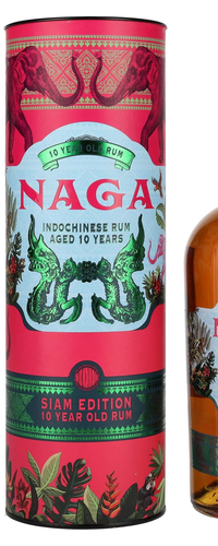 Naga 10 Years Old Asian Rum SIAM EDITION 40% Vol. 0,7l in Giftbox