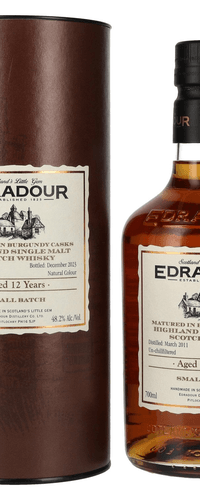 Edradour 12 Years Old Burgundy Cask Highland Single Malt Whisky 2011 48,2% Vol. 0,7l in Giftbox
