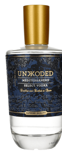 Unkkoded Mediterranean Select Vodka 40% Vol. 0,7l
