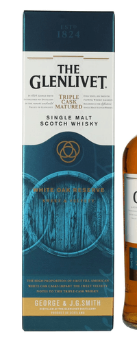 The Glenlivet WHITE OAK RESERVE Triple Cask Matured 40% Vol. 1l in Giftbox