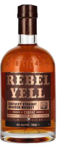 Rebel Yell Bourbon Whiskey Cognac Barrel Finish 45% Vol. 0,7l