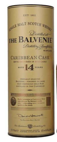 The Balvenie 14 Years Old Caribbean Cask 43% Vol. 0,7l in Giftbox