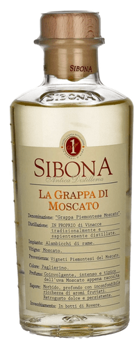 Sibona La Grappa di MOSCATO 40% Vol. 0,5l