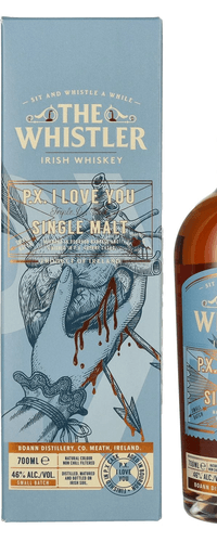 The Whistler Irish Whiskey P.X. I LOVE YOU Single Malt 46% Vol. 0,7l in Giftbox