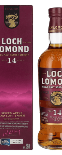 Loch Lomond 14 Years Old Single Malt Spiced Apple and Soft Smoke 46% Vol. 0,7l in Giftbox