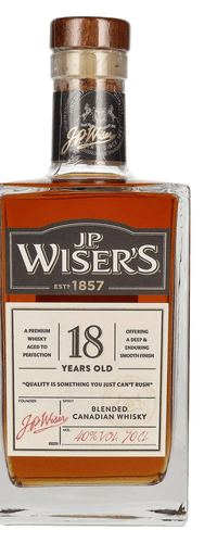 J.P. Wiser's 18 Years Old Blended Canadian Whisky 40% Vol. 0,7l