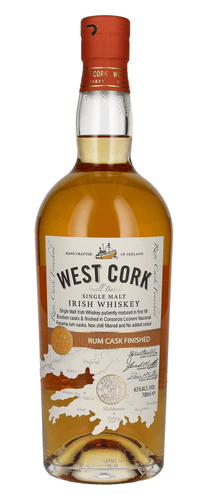 West Cork Irish Whiskey Rum Cask Finish Limited Release 43% Vol. 0,7l