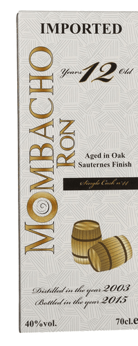 Mombacho Ron 12 Years Old Sauternes Finish 40% Vol. 0,7l in Giftbox