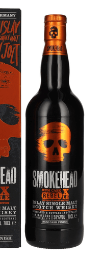 Smokehead RUM REBEL Rum Cask XLE Islay Single Malt Xclusive Limited Edition 58% Vol. 0,7l in Giftbox