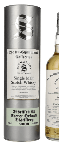 Signatory Vintage SECRET ORKNEY 13 Years Old The Un-Chillfiltered Collection 2009 46% Vol. 0,7l in Giftbox