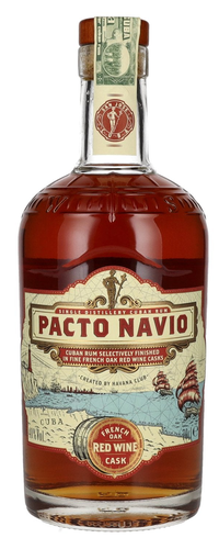 Pacto Navio Single Distillery Cuban Rum FRENCH OAK RED WINE Cask by Havana Club 40% Vol. 0,7l
