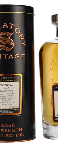 Signatory Vintage CALEDONIAN 31 Years Old Cask Strength 1987 50,2% Vol. 0,7l in Tinbox