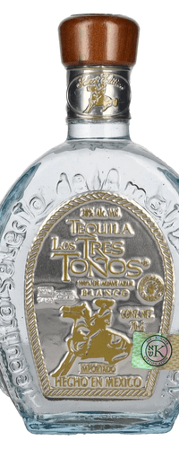 Los Tres Tonos BLANCO Tequila 38% Vol. 0,7l
