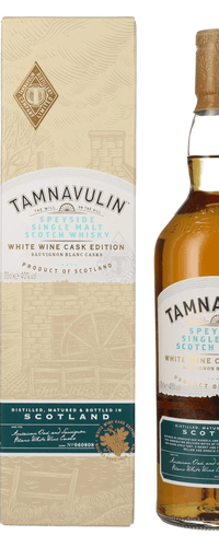 Tamnavulin WHITE WINE CASK Speyside Single Malt Scotch Whisky 40% Vol. 0,7l in Giftbox