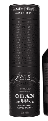Oban Bay Reserve GAME OF THRONES The Night's Watch 43% Vol. 0,7l in Giftbox