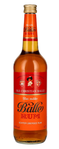 Der milde Balle Rum echter UEbersee Rum 40% Vol. 0,7l