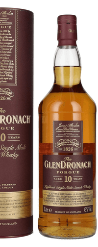 The GlenDronach 10 Years Old FORGUE Highland Single Malt 43% Vol. 1l in Giftbox